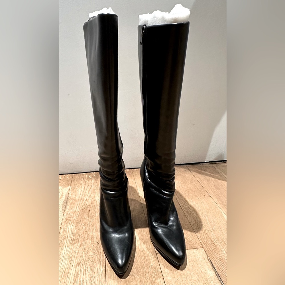 Prada Black Heeled Boots